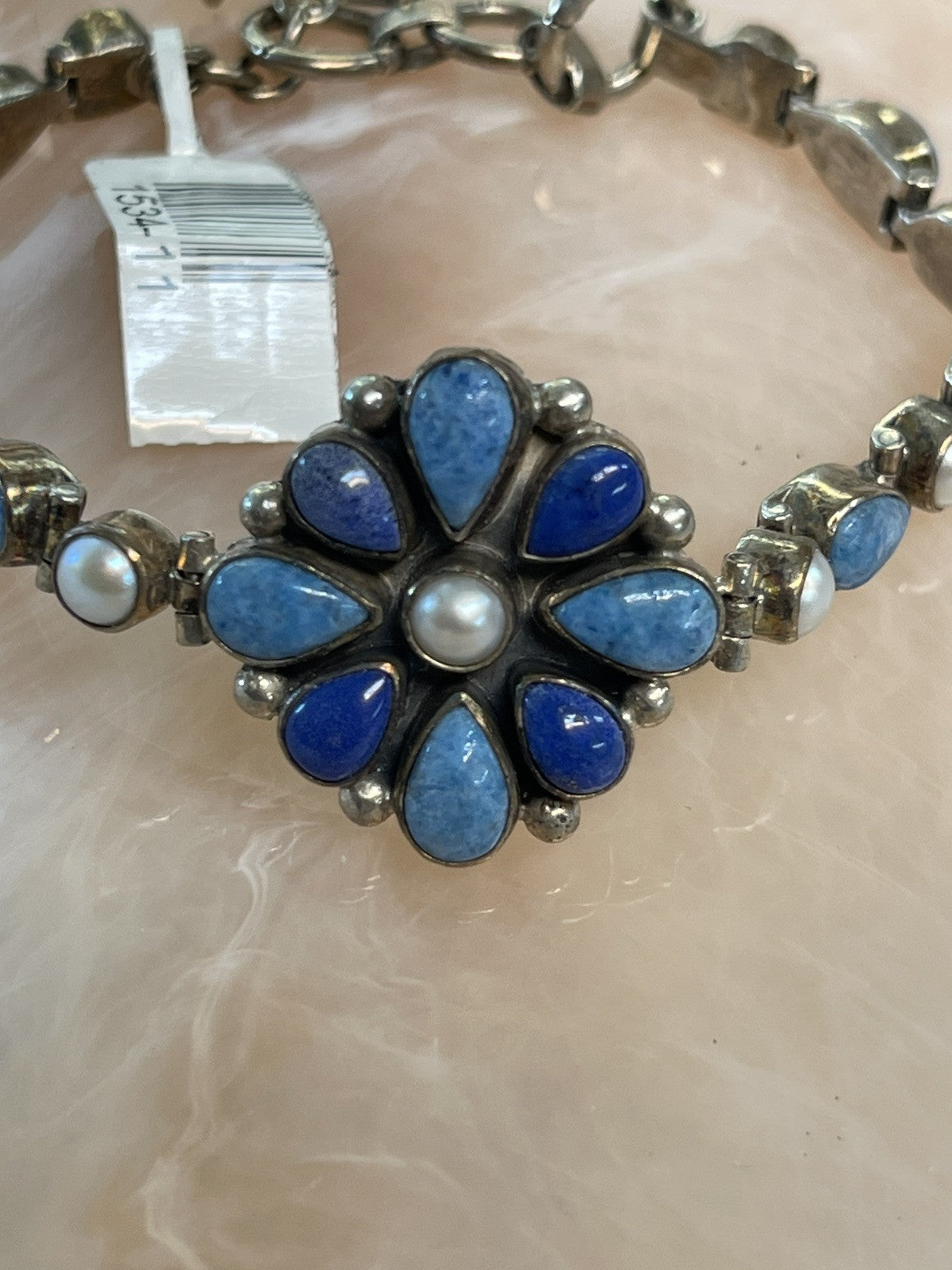 .925 Sterling Silver Multistone Bracelet