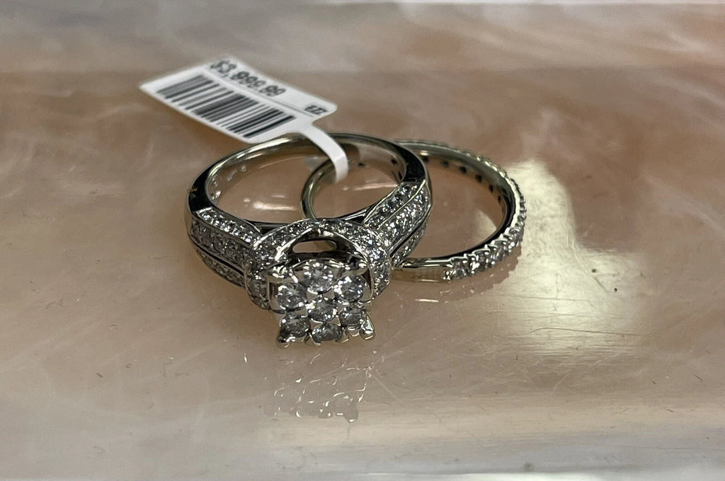 14K Gold Diamond Wedding Band Set – 9.8g | DD Pawn Loans