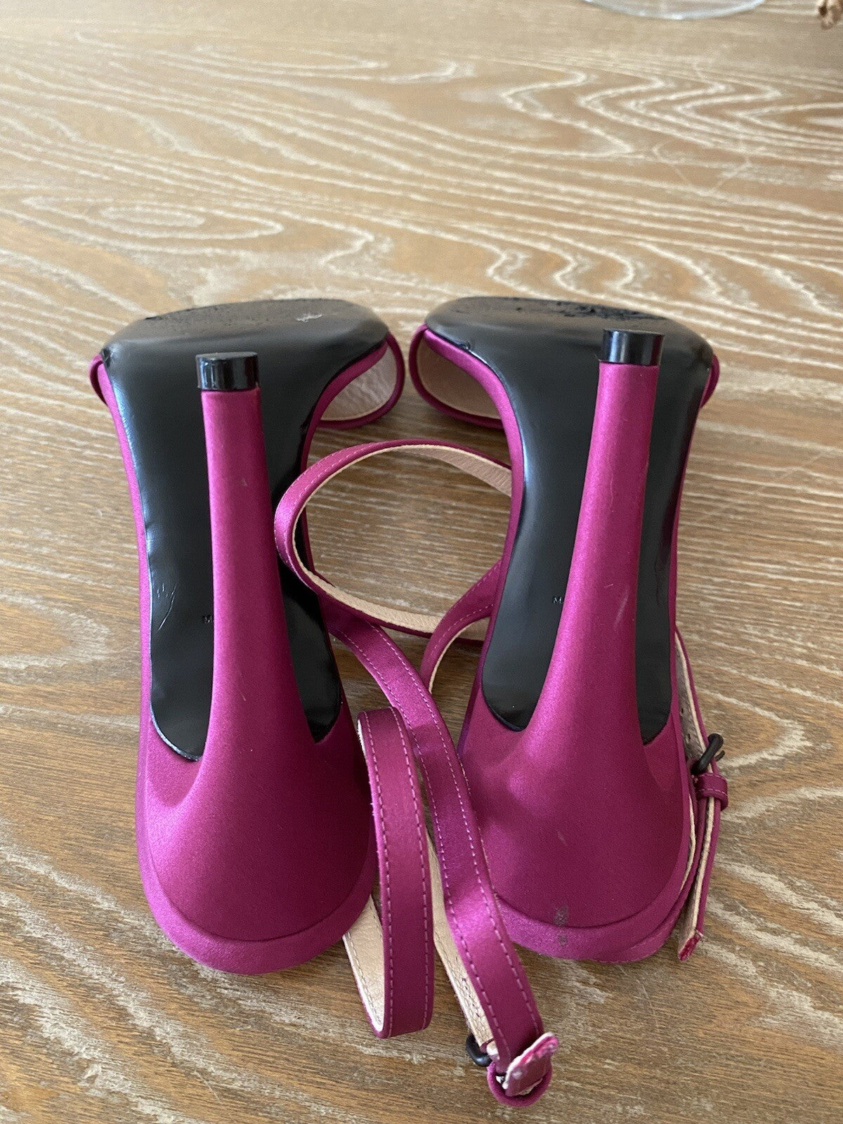 Bottega Veneta Fuchsia Satin Ankle