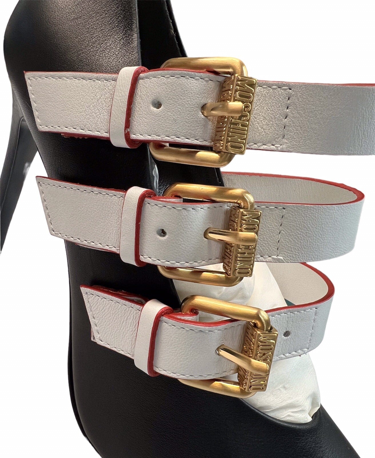 Moschino Triple Buckle Strap 100mm