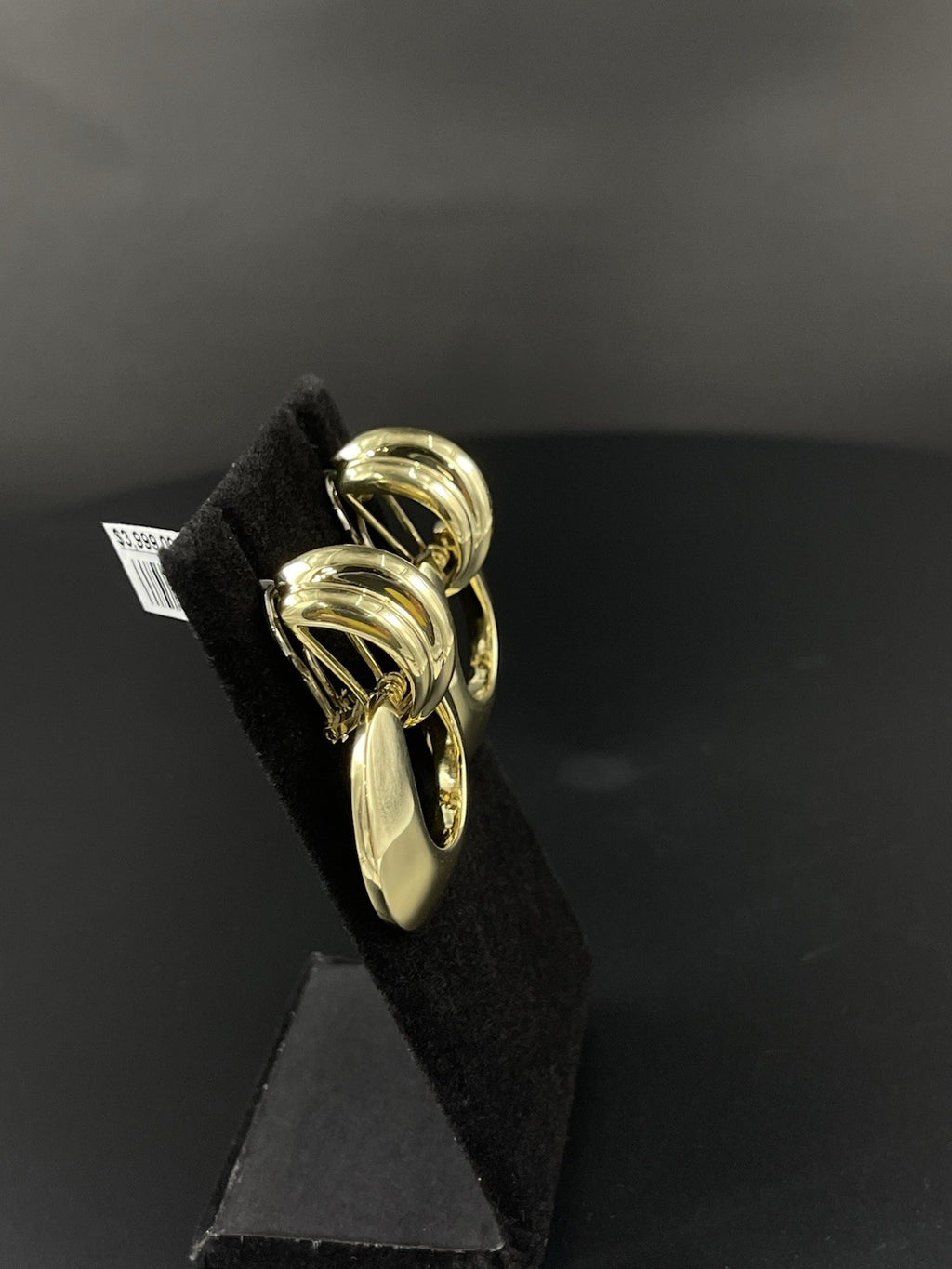 18K Gold Vintage Clip-On Earrings