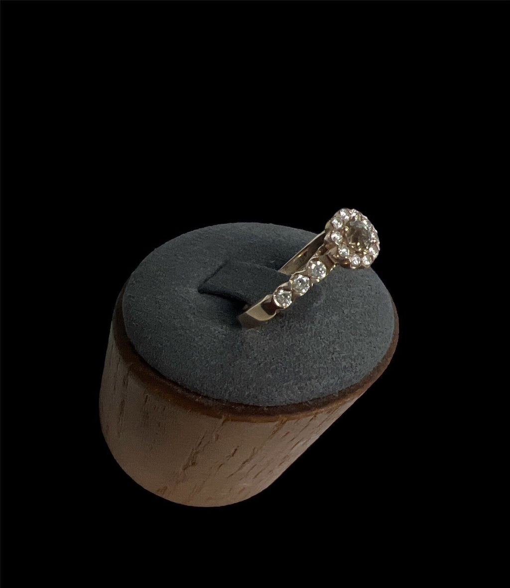 14K Rose Gold Round Diamond