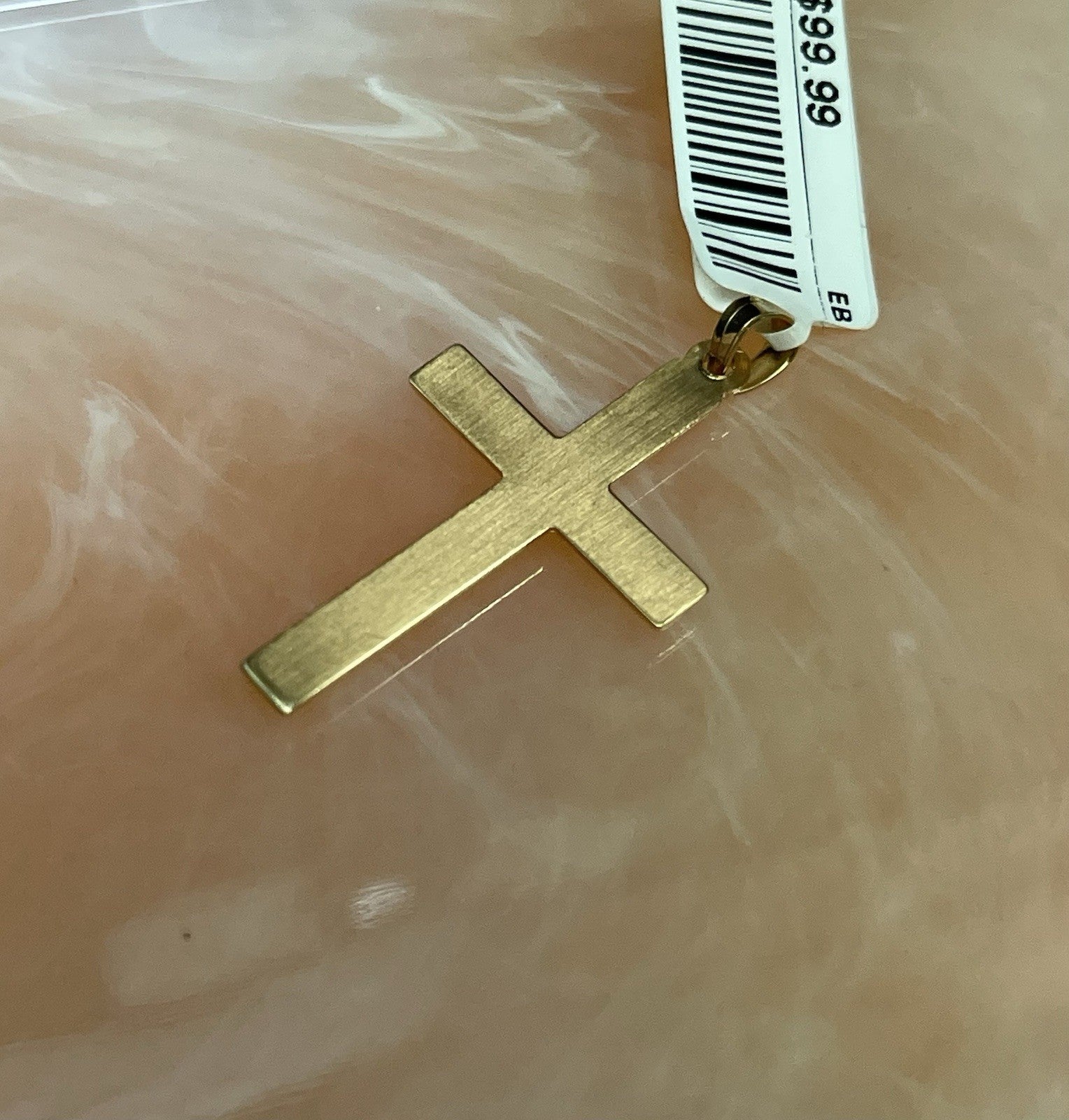 14K Gold Cross Pendant 1.1