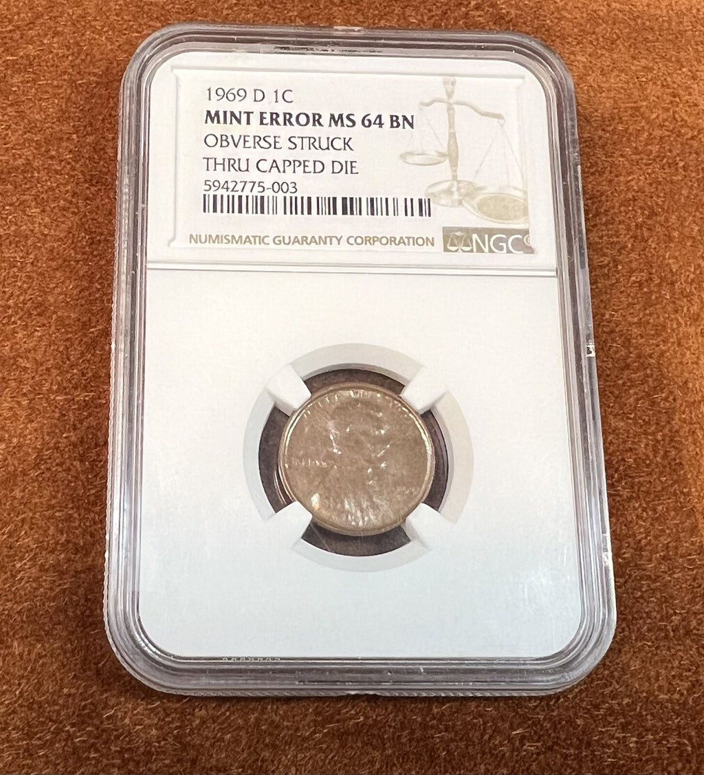 1969 Lincoln Cent NGC MS64