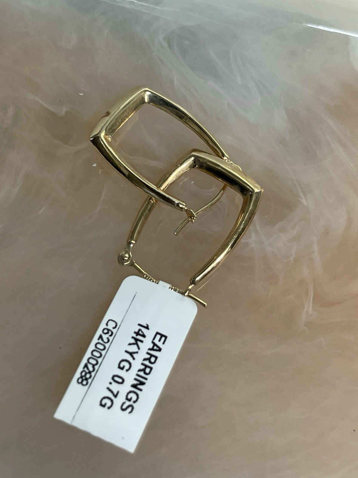 14K Yellow Gold Hoop Earrings