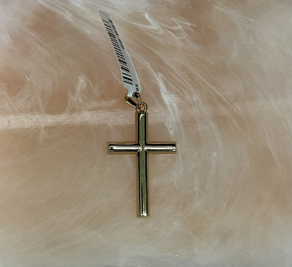 14K Gold Cross Pendant 1.1