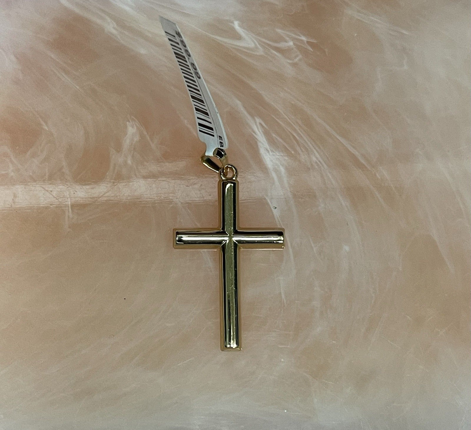 14K Gold Cross Pendant 1.1