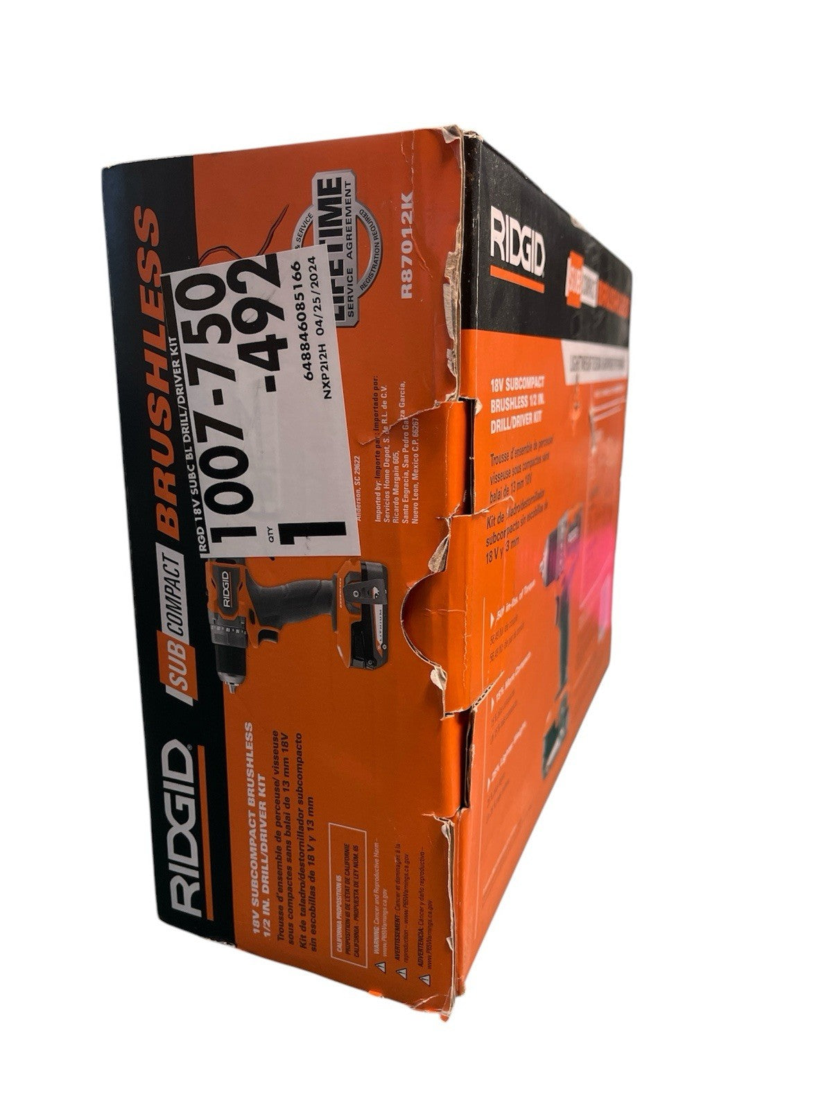 Ridgid R87012K 18V Subcompact Brushless
