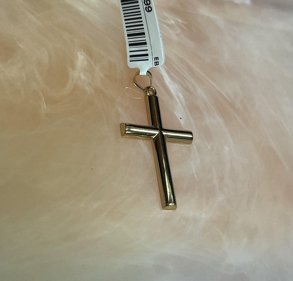 14K Gold Cross Pendant 1.1