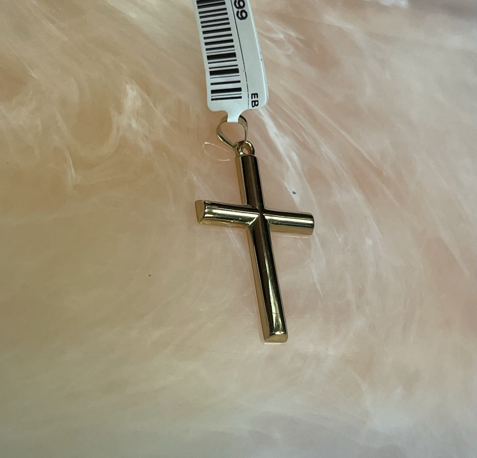 14K Gold Cross Pendant 1.1