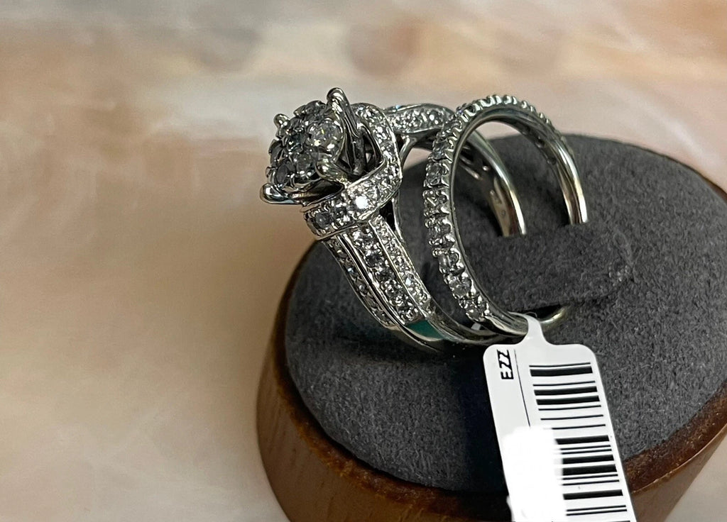 14K Gold Diamond Wedding Band Set – 9.8g | DD Pawn Loans