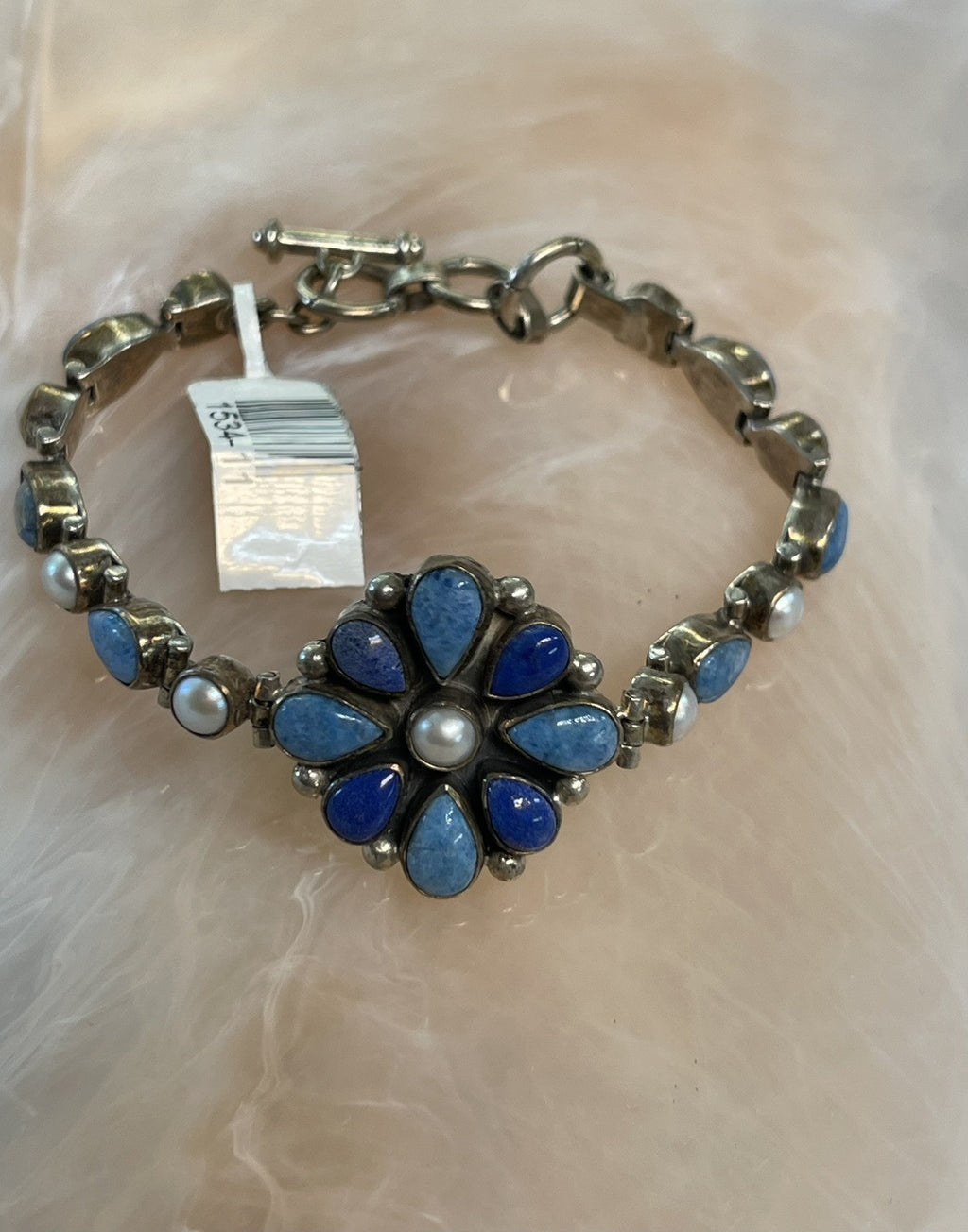.925 Sterling Silver Multistone Bracelet