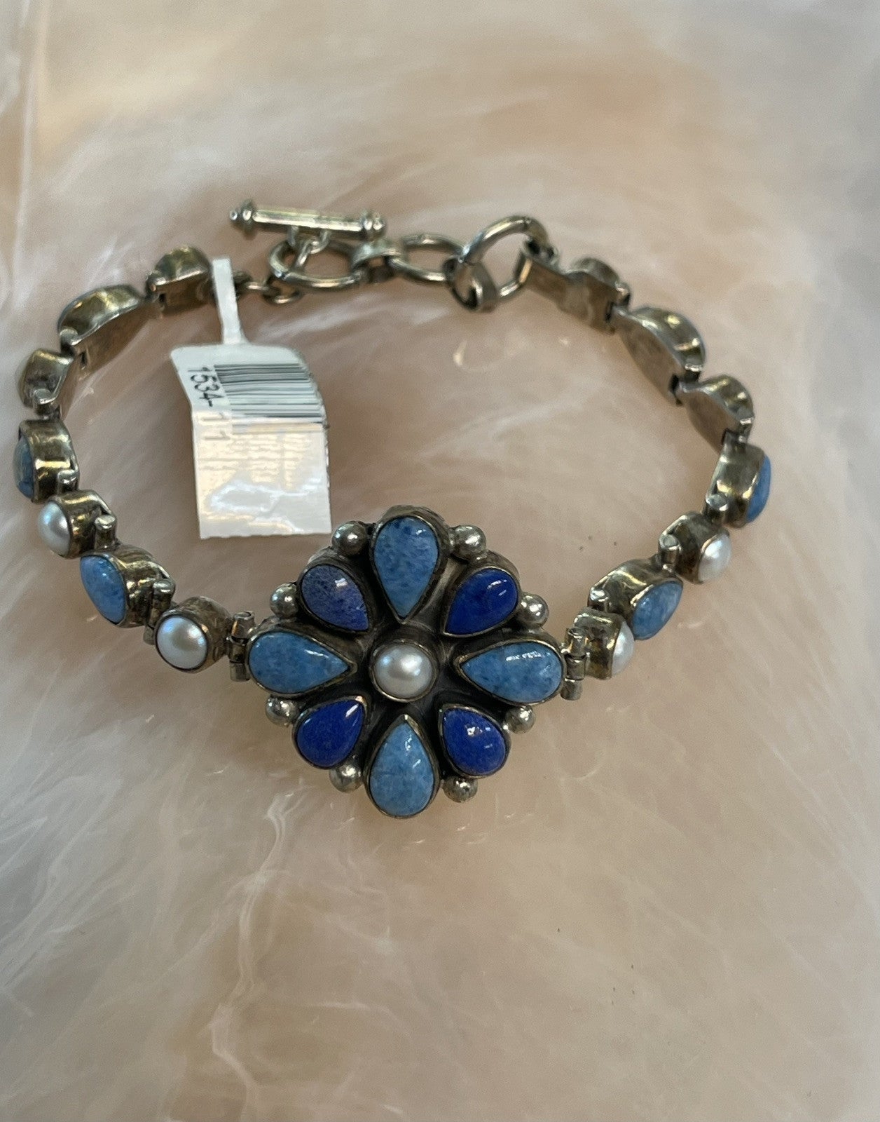 .925 Sterling Silver Multistone Bracelet