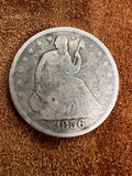 1856-O Seated Liberty Silver Half