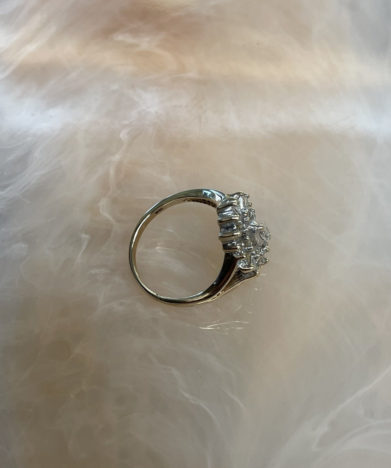 10K Gold Antique Flower Design