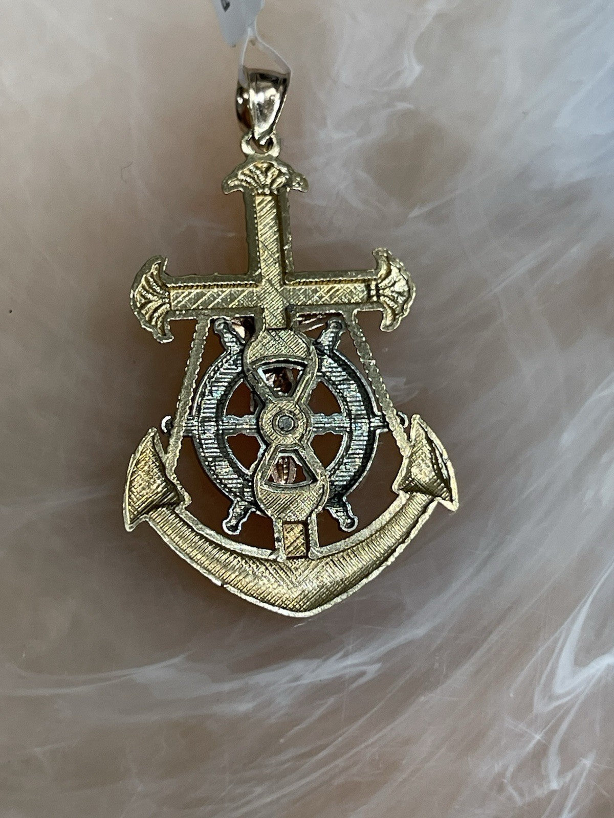 10K Tri-Color Gold Jesus Crucifix