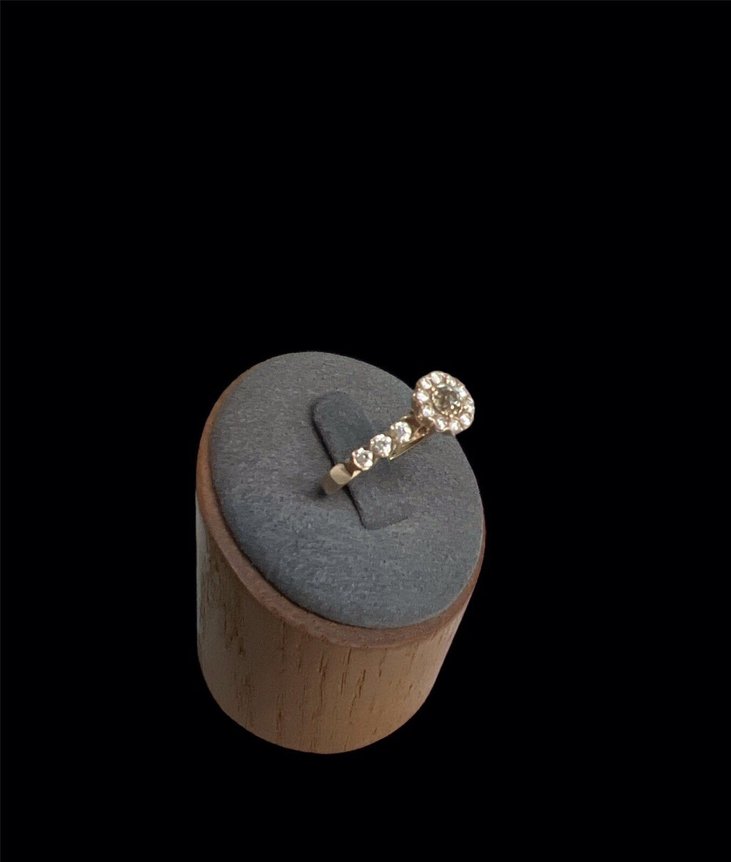 14K Rose Gold Round Diamond