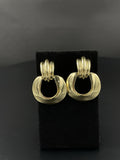 18K Gold Vintage Clip-On Earrings