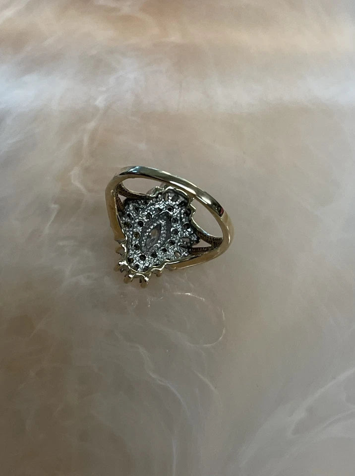 Antique Flower 10K Gold Ring – Sz 7.5, 5.1g | DD Pawn Loans