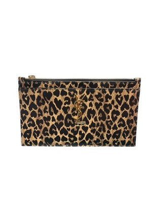 Saint Laurent Leopard Printed Calfskin Leather Small Pouch – photo 2