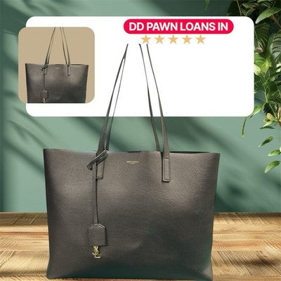 Saint Laurent YSL East West Shopping Tote Storm Gray Leather – photo 1