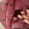 MCM Cognac Visetos Leather Large Studs Stark Backpack - Image 10