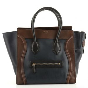 Celine Tricolor Luggage Bag Leather Mini