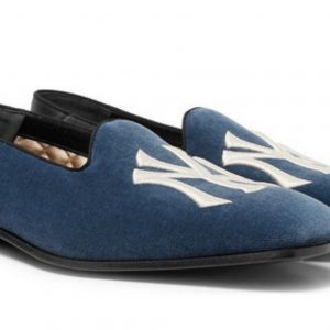 GUCCI NY YANKEES™ VELVET LOAFERS